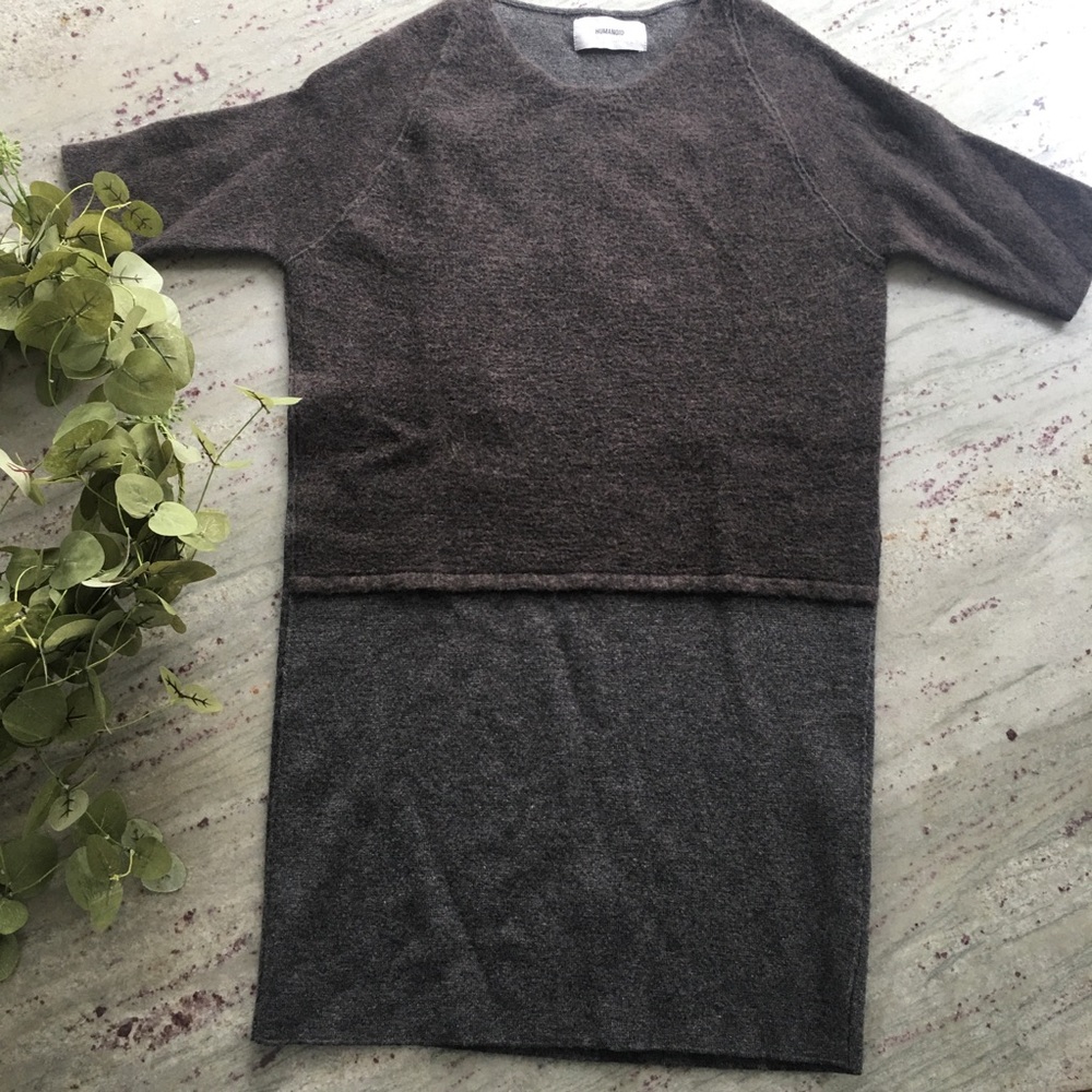 Humanoid wool sweater dress Italy! Small gray